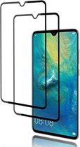 Screenprotector Glas - Full Curved Tempered Glass Screen Protector Geschikt voor: Huawei Mate 20  - 2x AR202
