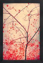 JUNIQE - Poster in houten lijst Red October -40x60 /Blauw & Bruin