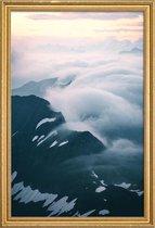 JUNIQE - Poster met houten lijst A Curtain of Clouds by @noberson