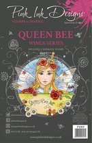 Pink Ink Designs Clear stamp - Queen Bee - A5 - Set van 8 stempels