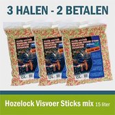 Hozelock Fish Food Sticks mix 15 litres (2 + 1 gratuit)