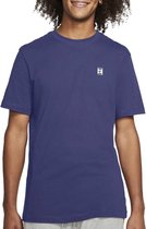 Nike Court Sportshirt - Maat L  - Mannen - donkerblauw