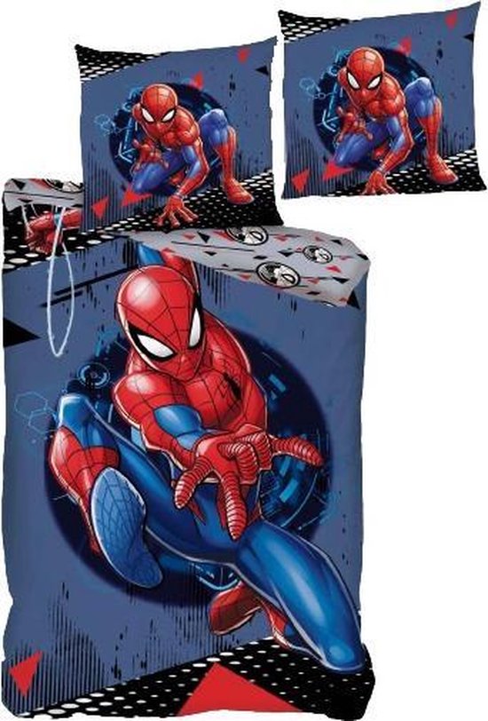 SpiderMan Dekbedovertrek Hero - Eenpersoons - 140 x 200 cm - Polyester - Spider-Man
