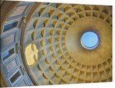 Open koepel en oculus van het Pantheon in Rome - Foto op Canvas - 90 x 60 cm