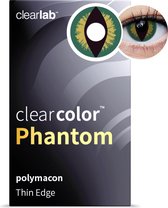0,00 - Clearcolor™ Phantom Creepers - 2 pack - Maandlenzen - Partylenzen / Verkleden / Kleurlenzen - Creepers