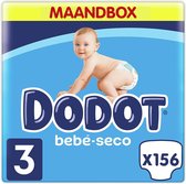 Dodot - Luiers maat 3 - Seco - Maandbox - 156 luiers