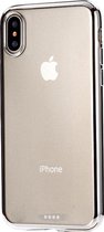 Apple iPhone XS Max Hoesje - Mobigear - Royal Serie - TPU Backcover - Transparant / Zilver - Hoesje Geschikt Voor Apple iPhone XS Max
