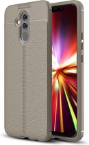 Huawei Mate 20 Lite Hoesje - Mobigear - Luxury Serie - TPU Backcover - Grijs - Hoesje Geschikt Voor Huawei Mate 20 Lite