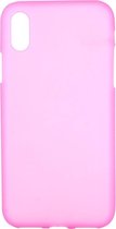 Apple iPhone XS Max Hoesje - Mobigear - Color Serie - TPU Backcover - Roze - Hoesje Geschikt Voor Apple iPhone XS Max
