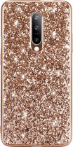 OnePlus 8 Hoesje - Mobigear - Glitter Serie - Hard Kunststof Backcover - Goud - Hoesje Geschikt Voor OnePlus 8