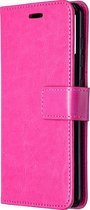 Samsung Galaxy A41 Hoesje - Mobigear - Wallet Serie - Kunstlederen Bookcase - Roze - Hoesje Geschikt Voor Samsung Galaxy A41