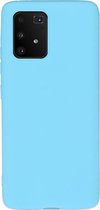Mobigear Color Telefoonhoesje geschikt voor Samsung Galaxy S10 Lite Hoesje Flexibel TPU Backcover - Blauw