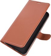 LG K51s Hoesje - Mobigear - Classic Serie - Kunstlederen Bookcase - Bruin - Hoesje Geschikt Voor LG K51s