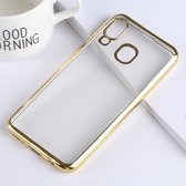 Mobigear Royal TPU Backcover Hoesje - Geschikt voor Samsung Galaxy A40 - Transparant / Goud