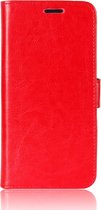 LG Q7 Hoesje - Mobigear - Wallet Serie - Kunstlederen Bookcase - Rood - Hoesje Geschikt Voor LG Q7
