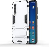 Xiaomi Mi 9 SE Hoesje - Mobigear - Armor Stand Serie - Hard Kunststof Backcover - Zilver - Hoesje Geschikt Voor Xiaomi Mi 9 SE