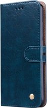 Xiaomi Redmi Note 7 Hoesje - Mobigear - Wallet7 Serie - Kunstlederen Bookcase - Blauw - Hoesje Geschikt Voor Xiaomi Redmi Note 7