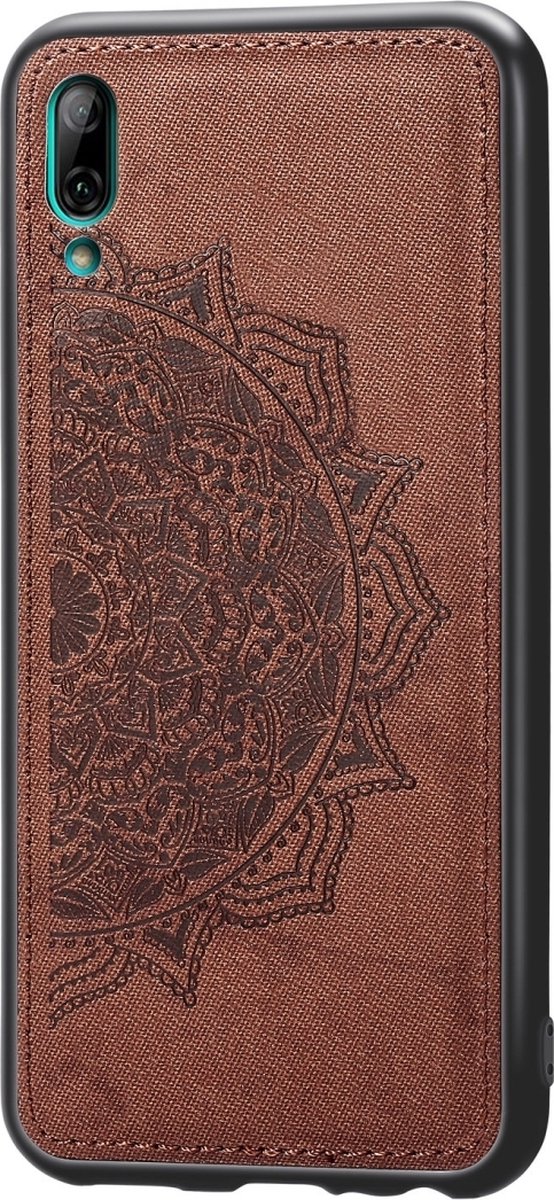Mobigear Hoesje geschikt voor Huawei Y7 Pro (2019) Telefoonhoesje Hardcase | Mobigear Mandala Backcover | Y7 Pro (2019) Case | Back Cover - Bruin