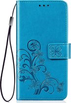 Samsung Galaxy S20 Plus Hoesje - Mobigear - Clover Serie - Kunstlederen Bookcase - Blauw - Hoesje Geschikt Voor Samsung Galaxy S20 Plus