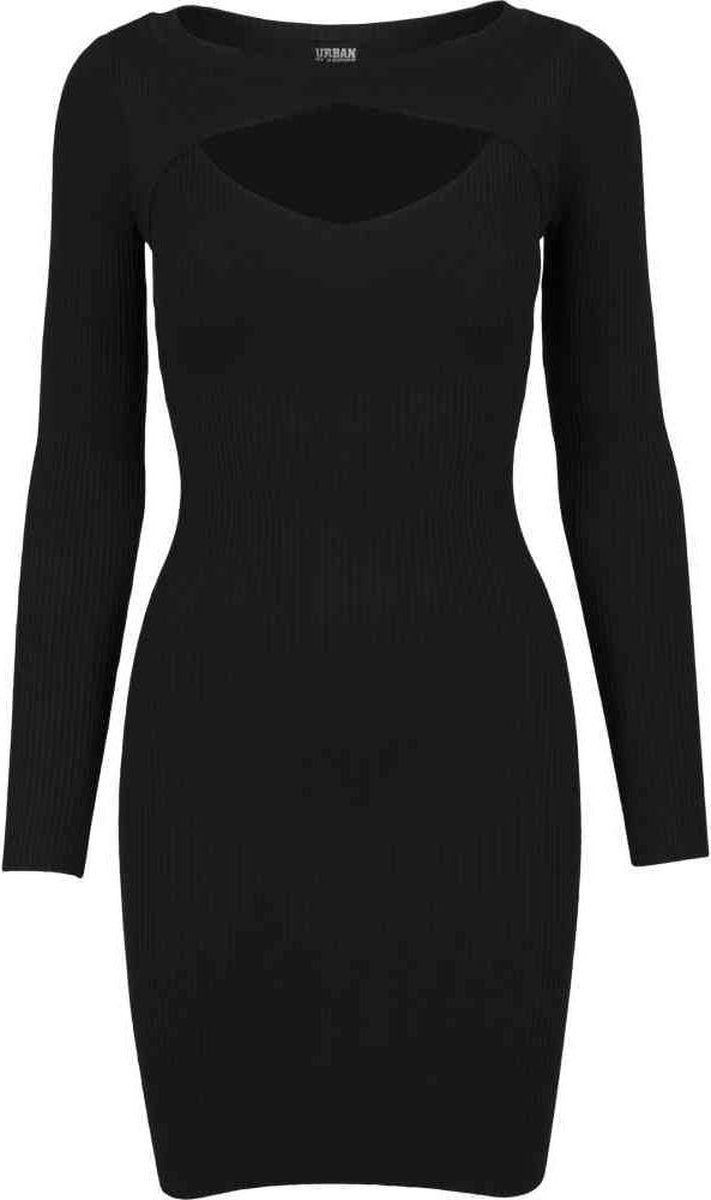Urban Classics Cut Out Dames Mini-jurk – XL Zwart