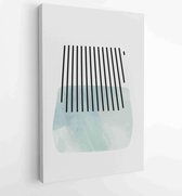 Earth tones organic shape Art design for poster, print, cover, wallpaper, Minimal and natural wall art. 3 - Moderne schilderijen – Vertical – 1859561362 - 80*60 Vertical