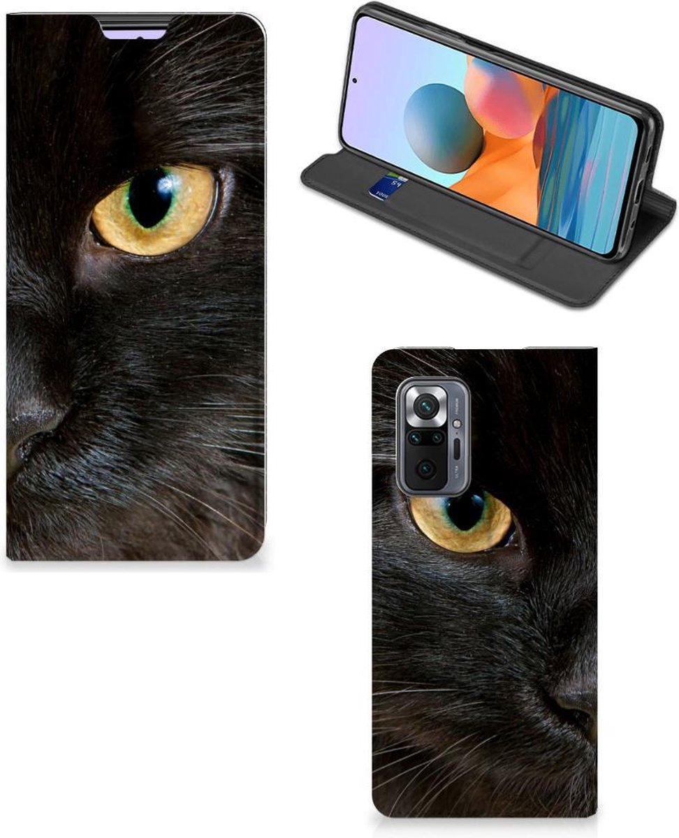 Xiaomi Redmi Note 10 Pro Hoesje maken Zwarte Kat