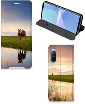 Flip Case Sony Xperia 10 III Smartphone Hoesje Koe