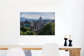 Canvas Schilderij Architectuur - Boom - Edinburgh - 60x40 cm - Wanddecoratie
