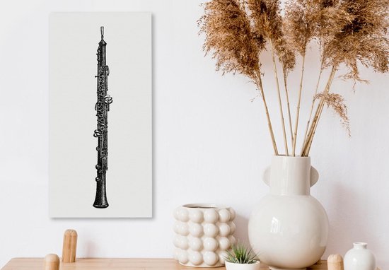 Une illustration antique de toile hobo 20x40 cm - Tirage photo sur toile (Décoration murale salon / chambre)