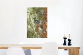Canvas Schilderij Houtduif - Boom - Natuur - 60x90 cm - Wanddecoratie