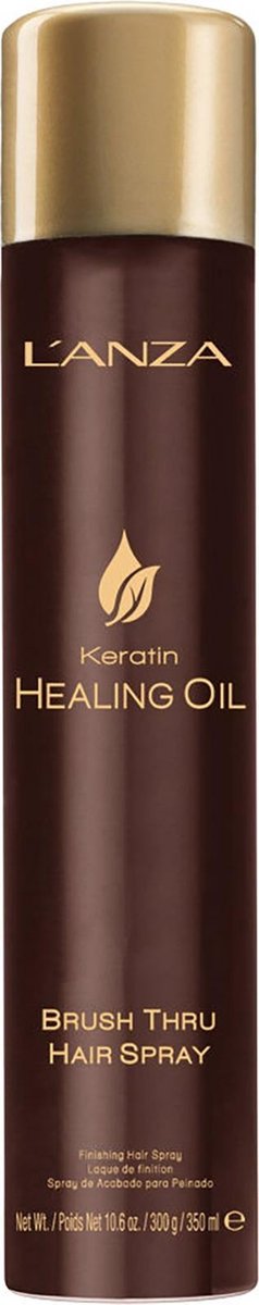 L'anza Keratin Healing Oil Brush Thru Hair Spray - 10.6 oz