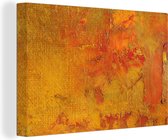 Canvas Schilderij Olieverf-schilderij Herfstkleuren - 120x80 cm - Wanddecoratie