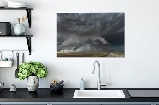 Peintures sur toile - Tornado Chase Texas - 90x60 cm - Décoration murale