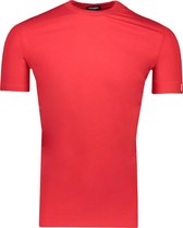 Dsquared2 T-shirt Rood Rood Getailleerd - Maat XL - Heren - Lente/Zomer Collectie - Katoen;Elastaan