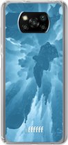 6F hoesje - geschikt voor Xiaomi Poco X3 Pro -  Transparant TPU Case - Ice Stalactite #ffffff