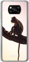 6F hoesje - geschikt voor Xiaomi Poco X3 Pro -  Transparant TPU Case - Macaque #ffffff