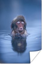 Poster Water - Aap - Reflectie - Dieren - 40x60 cm