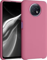 kwmobile telefoonhoesje voor Xiaomi Redmi Note 9T - Hoesje met siliconen coating - Smartphone case in zoetroze