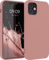 kwmobile telefoonhoesje geschikt voor Apple iPhone 12 / iPhone 12 Pro - Hoesje voor smartphone - Back cover in winter roze