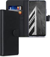 kwmobile telefoonhoesje voor Huawei P40 Lite 5G - Hoesje met pasjeshouder in zwart - Wallet case