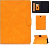 Voor Samsung Galaxy Tab A 9.7 T550 / T555C Koeienhuid Textuur Horizontale Flip Leren Case met Houder & Kaartsleuven & Slaap / Wekfunctie (Khaki)