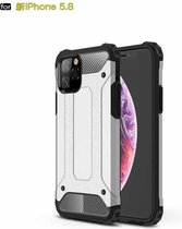 Magic Armor TPU + pc-combinatiehoes voor iPhone 11 Pro (zilver)