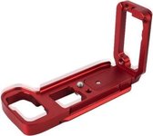 BEXIN A73 L-plaat Camera Verticale Klepel voor A7M3 A7III A7RIII Camera (Rood)
