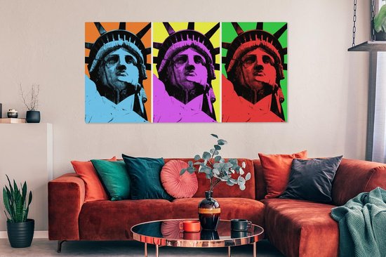 Toile Pop Art Statue de la Liberté 2cm