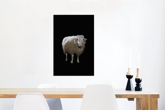 Mouton de Sardine sur toile de fond noir 2cm 60x90 cm - Tirage photo sur Toile (Décoration murale salon / chambre) / Peintures sur toile Animaux sauvages