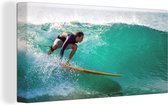 Toile de golf Surf 2cm 40x20 cm - Tirage photo sur toile (Décoration murale salon / chambre)