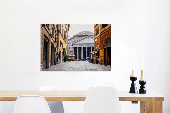 Rose dans la Rome antique 90x60 cm - Tirage photo sur toile (Décoration murale salon / chambre)