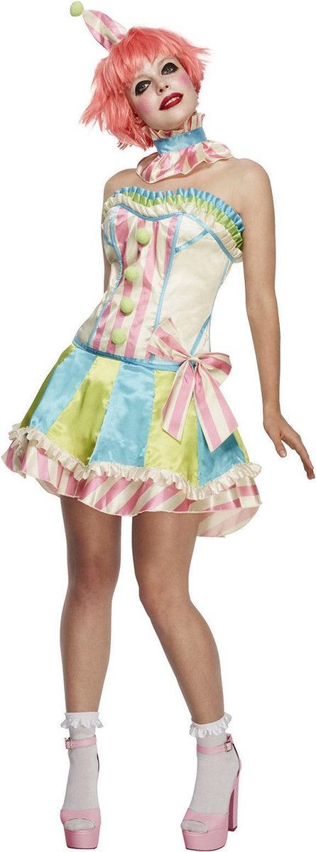 Fever - Deluxe Vintage Clown Kostuum - M - Multicolours