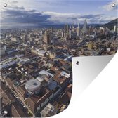 Tuindoek Uitzicht over het Zuid-Amerikaanse Bogota in Colombia - 100x100 cm