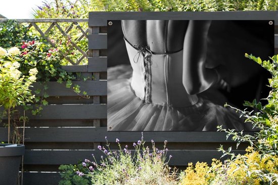 Affiche de jardin - Toile de jardin - Posters de jardin extérieur - Danseuse de ballet en tutu - 120x80 cm - Jardin